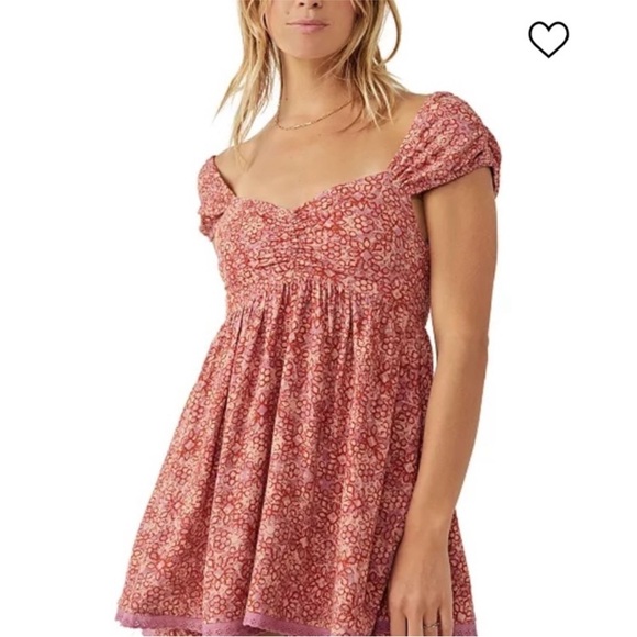 Free People Tabitha Mini Dress Petal Combo - Picture 2 of 8